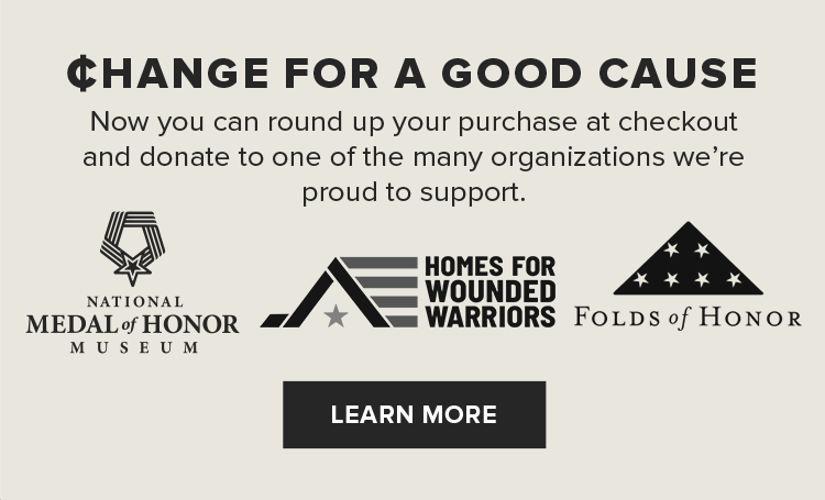 CHANGE FOR A GOOD CAUSE | LEARN MORE