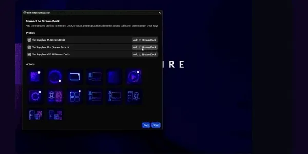 Device drop down menu