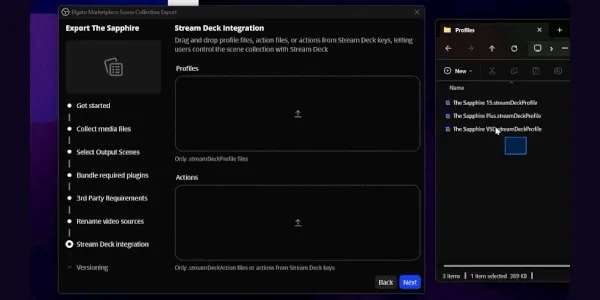 Export your setup