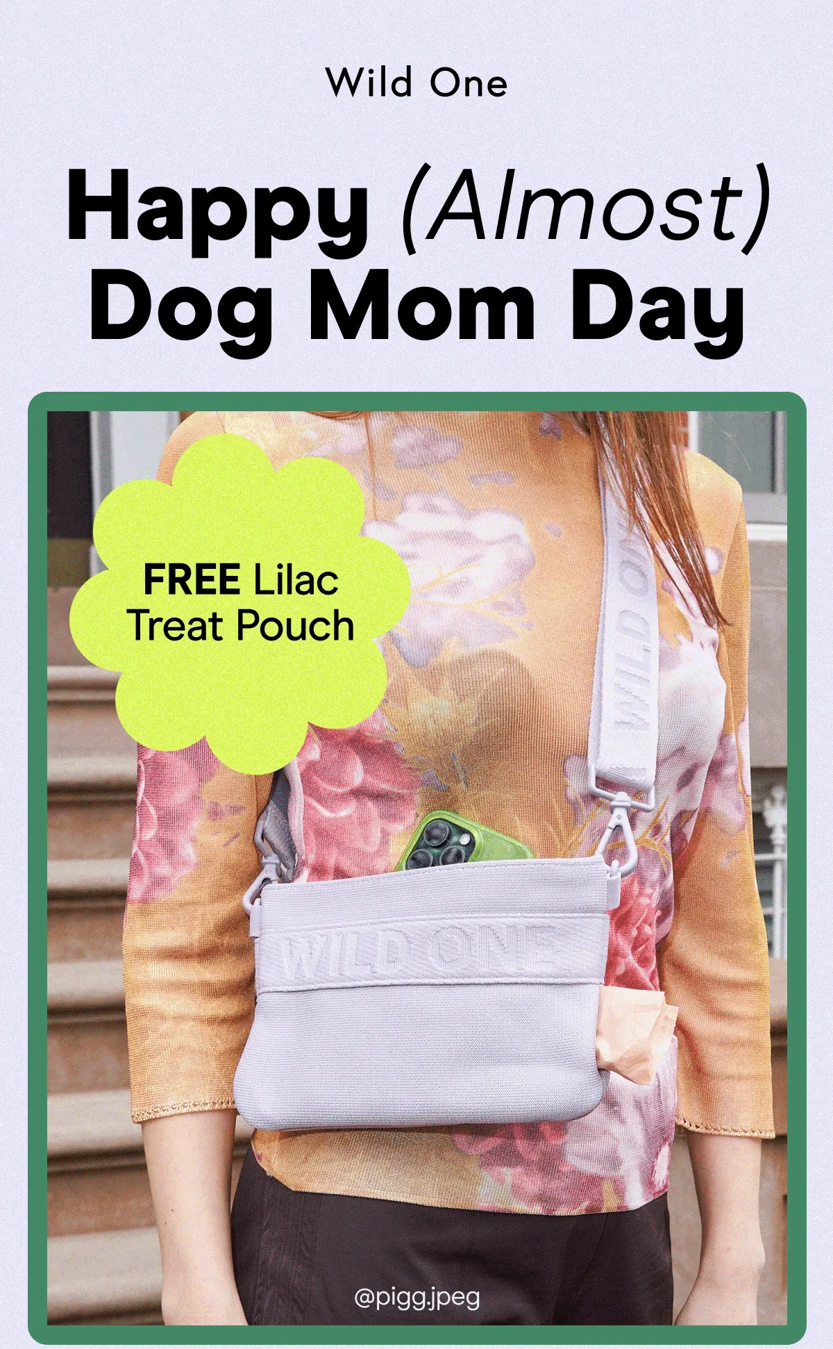 Happy (Almost) Dog Mom Day FREE Lilac Treat Pouch