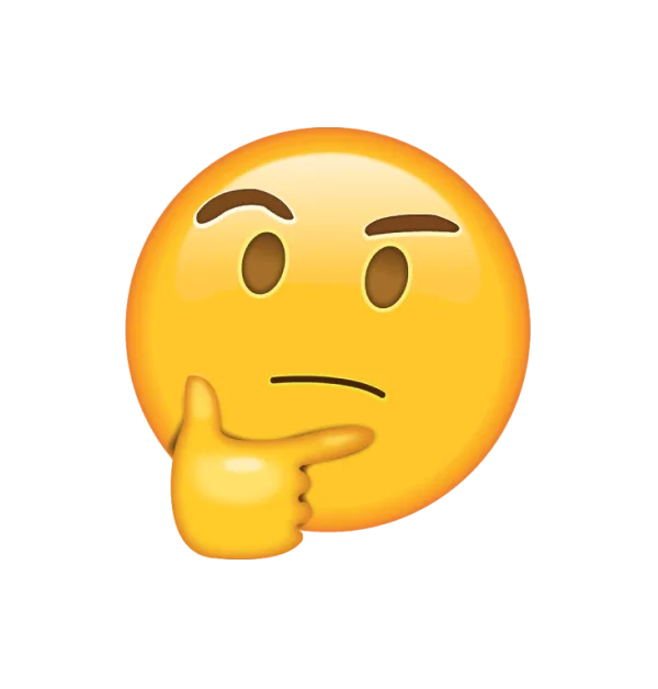thinking face emoji