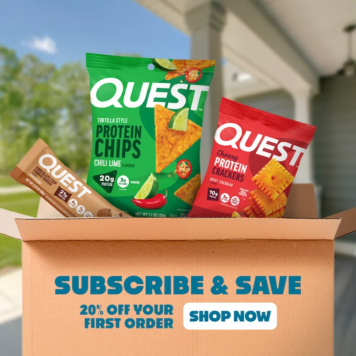 Quest Nutrition - Subscribe & Save 20% Off Your First Order