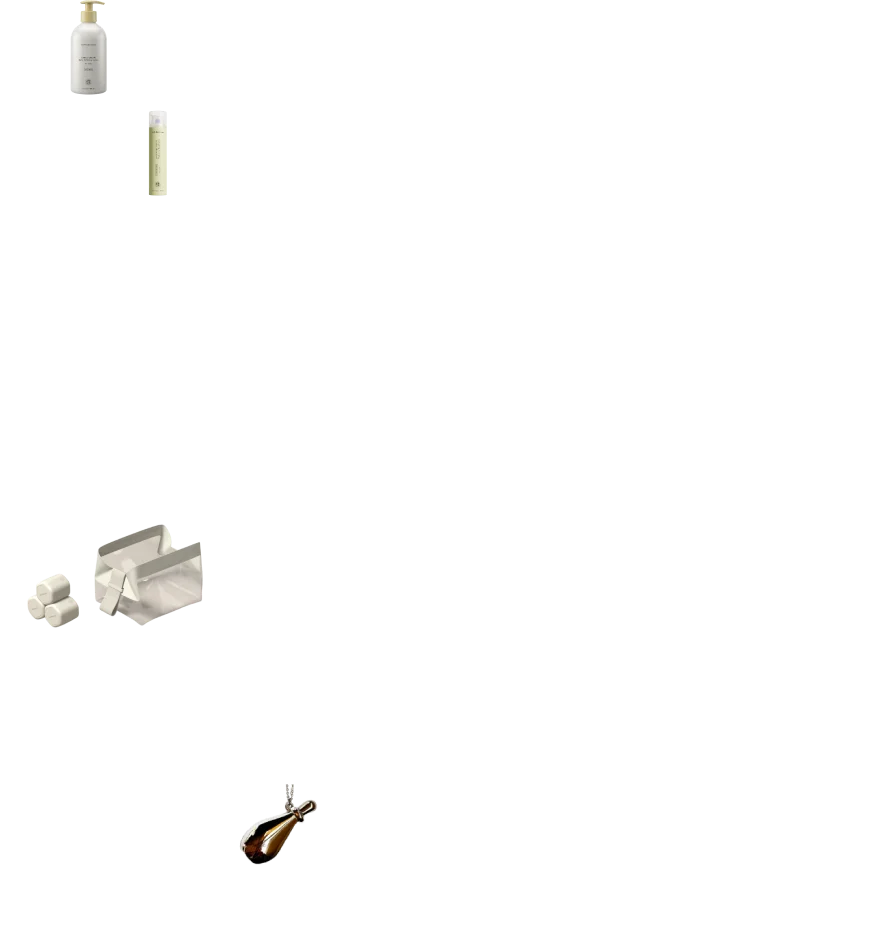 “Carea Cream and a fresh bottle of Software Update because a beauty aficionado knows that a serious lotion and a retinol are a must-have in every vanity, treating myself to a facial (and a massage), a travel set to store my skin care and haircare on the go that is as organized as my vanity is and a vintage Elsa Peretti for Halston perfume bottle pendant.”