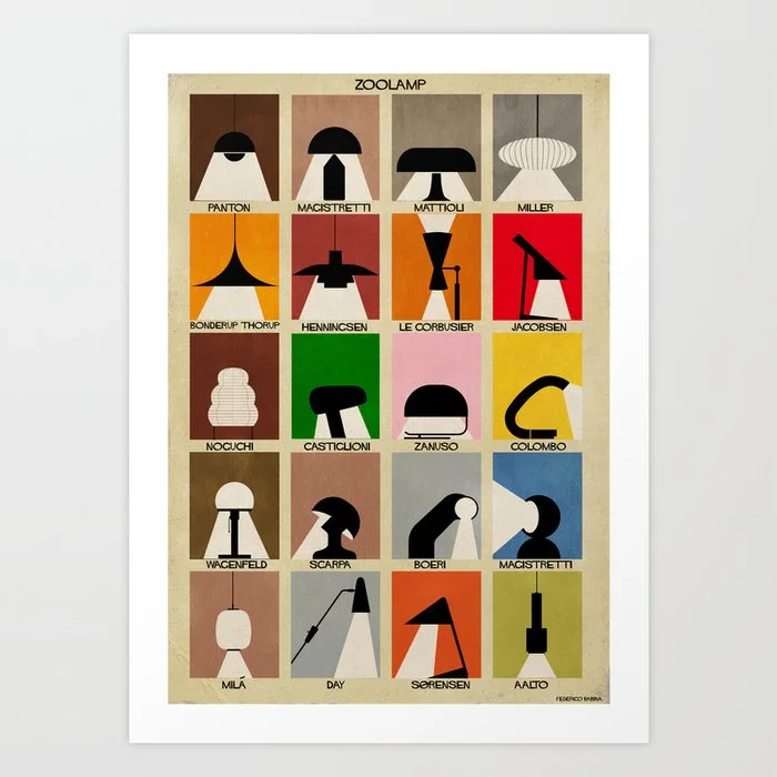 ZOO LAMP lampade_ Art Print Art Print