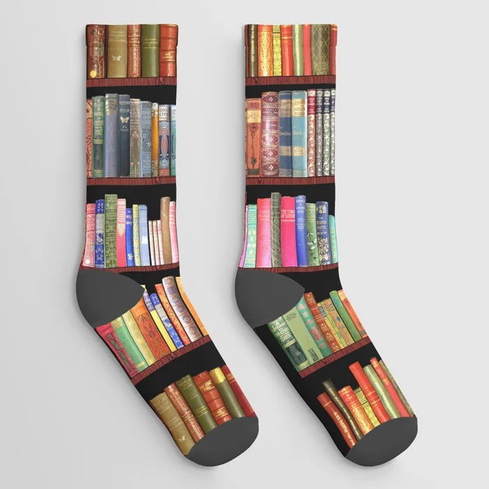 Vintage books ft Jane Austen & more Socks Socks