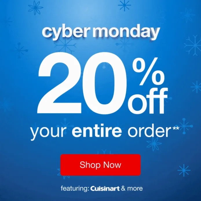 Cyber Monday — Shop Now!