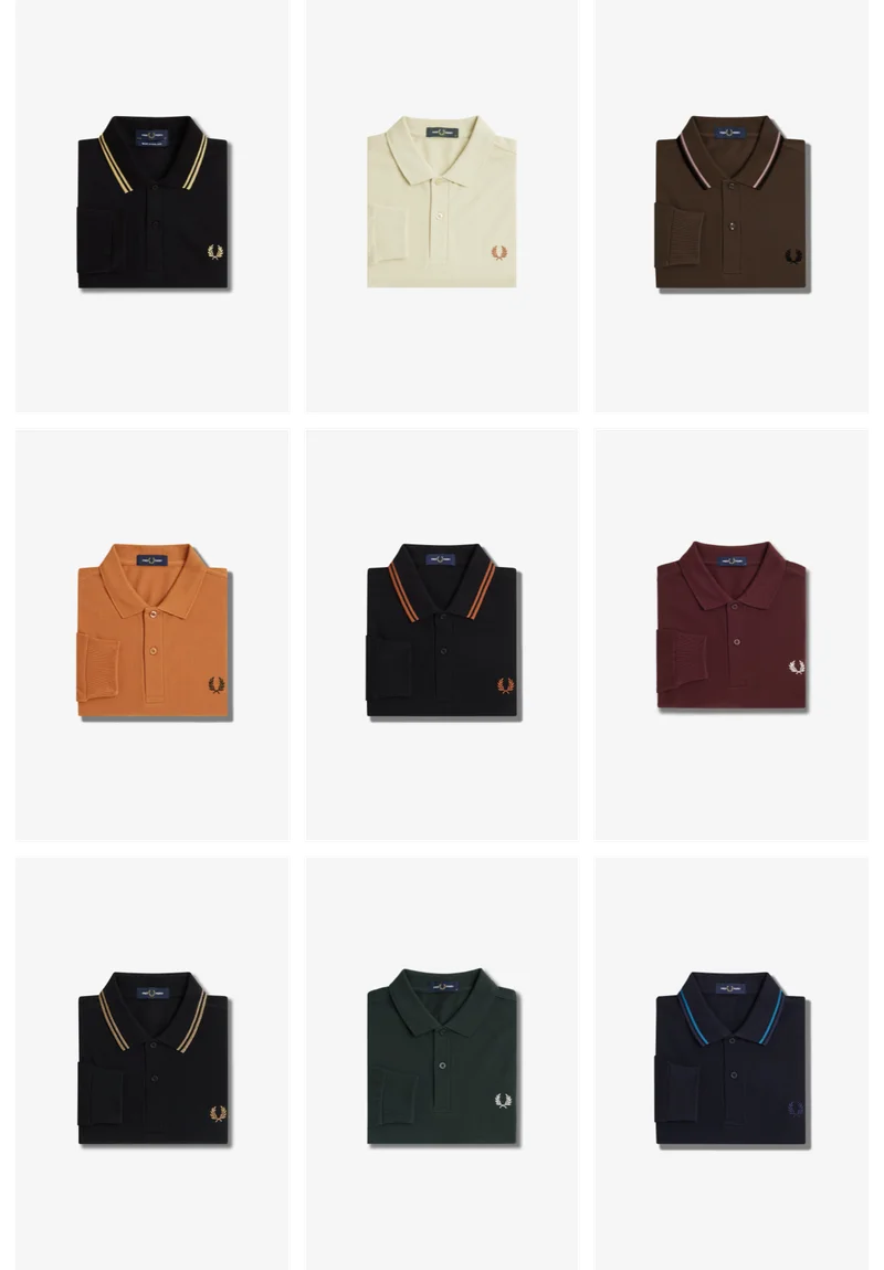 Shop Mens Longsleeve Fred Perry Shirts