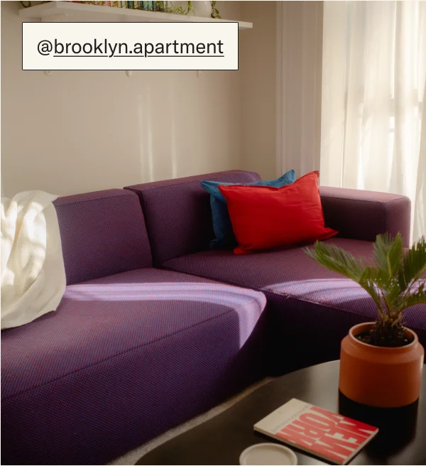 The Form Sectional by @brooklyn.apartment