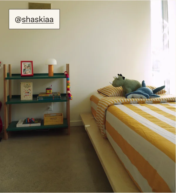 The Bed Frame & Shelving System by @shaskiaa