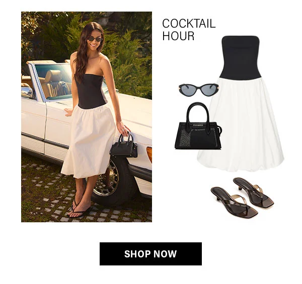 Cocktail Hour - Oliver Dress, Peachy Bag, Devony, Tracie