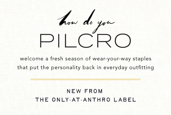 New From The Only At Anthro Label
