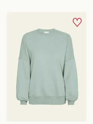 LuxeFleece Oversized Sweatshirt in Pale Blue