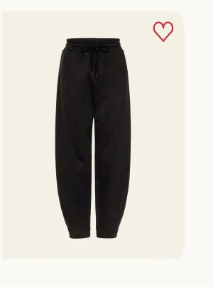LuxeFleece Barrel Sweatpant in Black