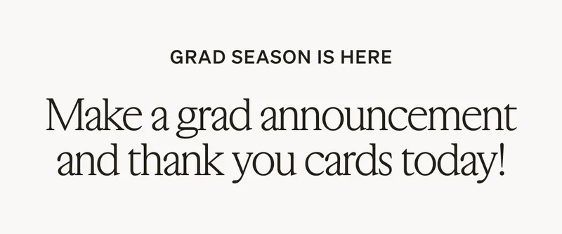 50% Off Grad Cards