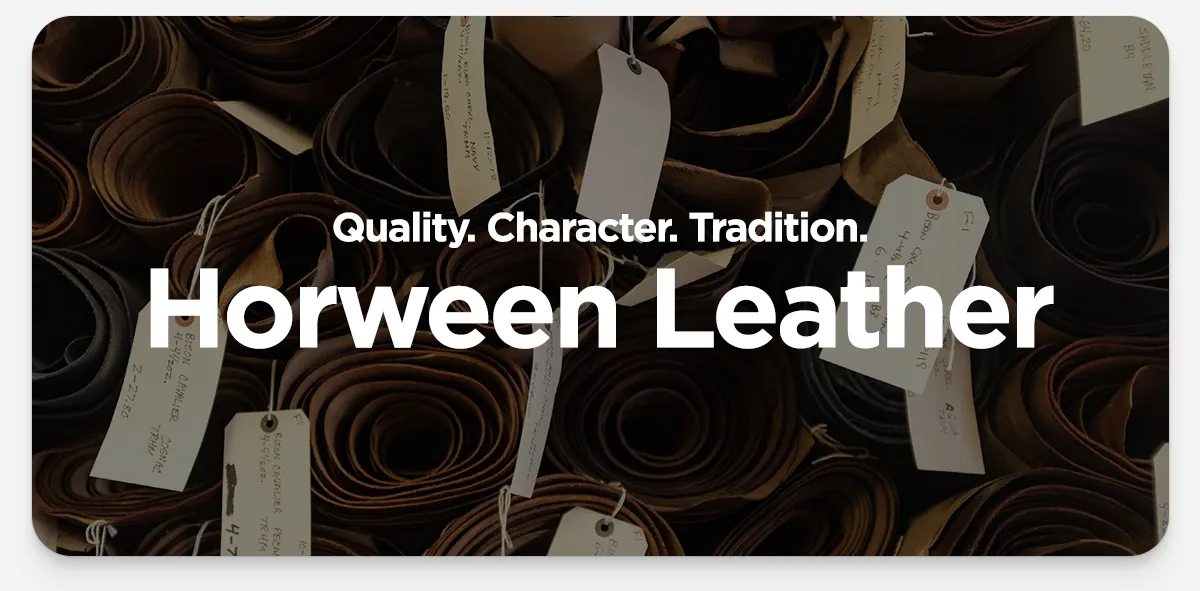 Horween Leather - Quality; Character; Tradition. Images of leather from the tannery.