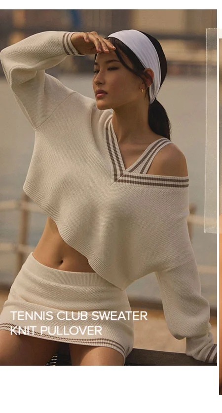 TENNIS CLUB SWEATER KNIT PULLOVER