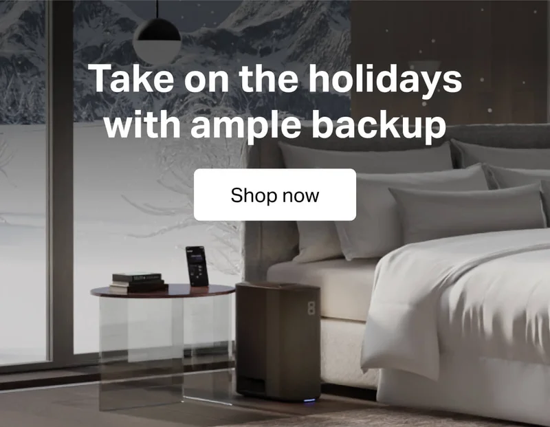 Take on the holidays with ample backup