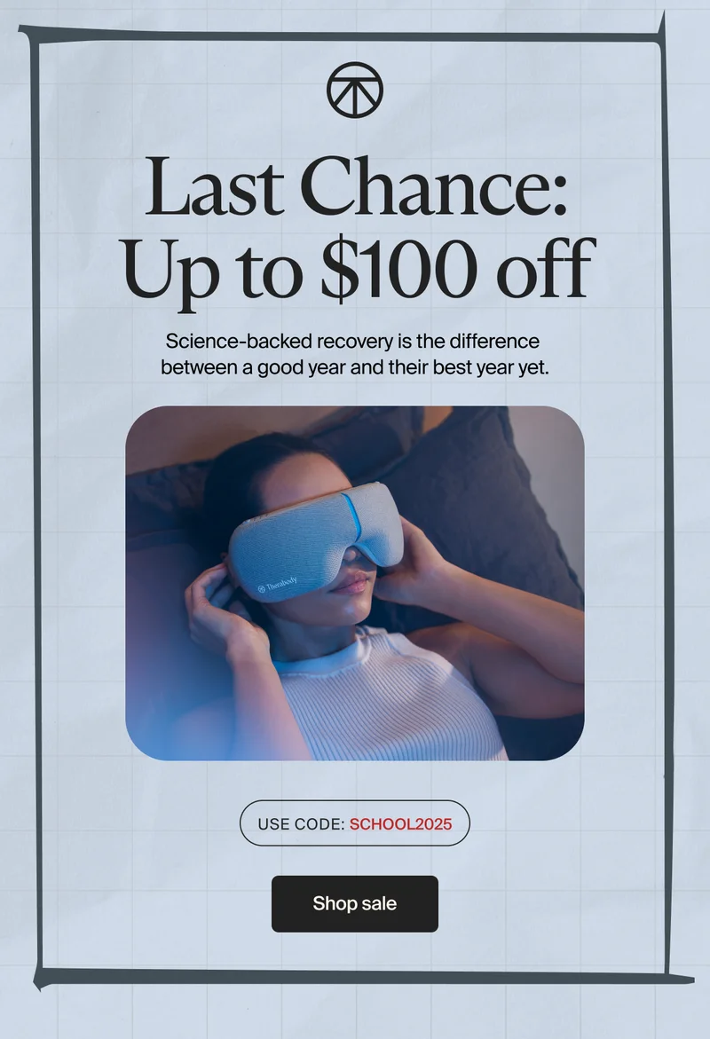 Last Chance: Up to $100 off | Science-backed recovery is the difference between a good year and their best year yet. | Use Code: discount code | Shop sale