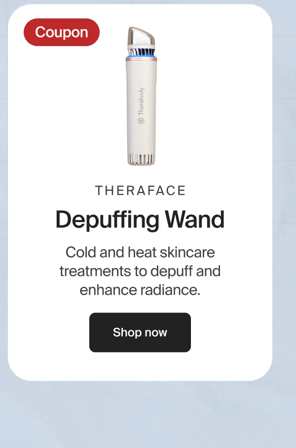 Coupon | TheraFace Depuffing Wand | Cold and heat skincare treatments to depuff and enhance radiance. | Shop now