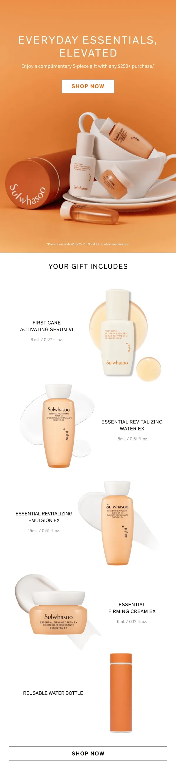 5-Piece Essentials Ritual With $250+ Orders