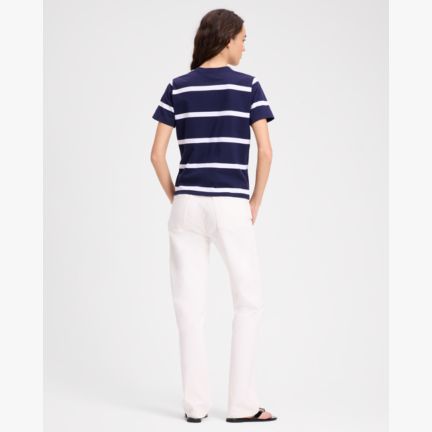 Montauk Stripe Logo Tee