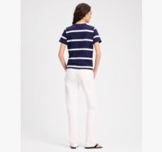 Montauk Stripe Logo Tee