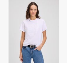 Embroidered Spade Flower Logo Tee