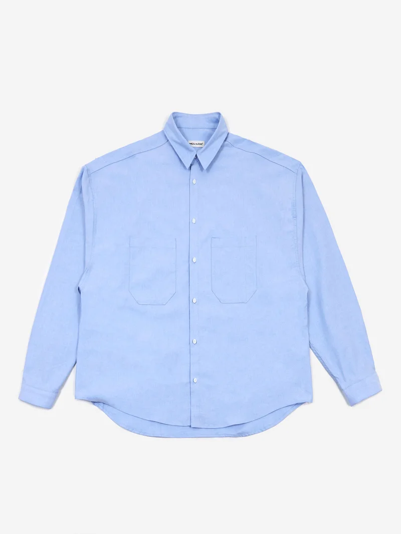 Image of Estudio Niksen Oxford Balloon Shirt - Blue