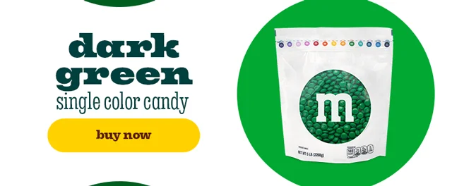DARK GREEN SINGLE COLOR CANDY