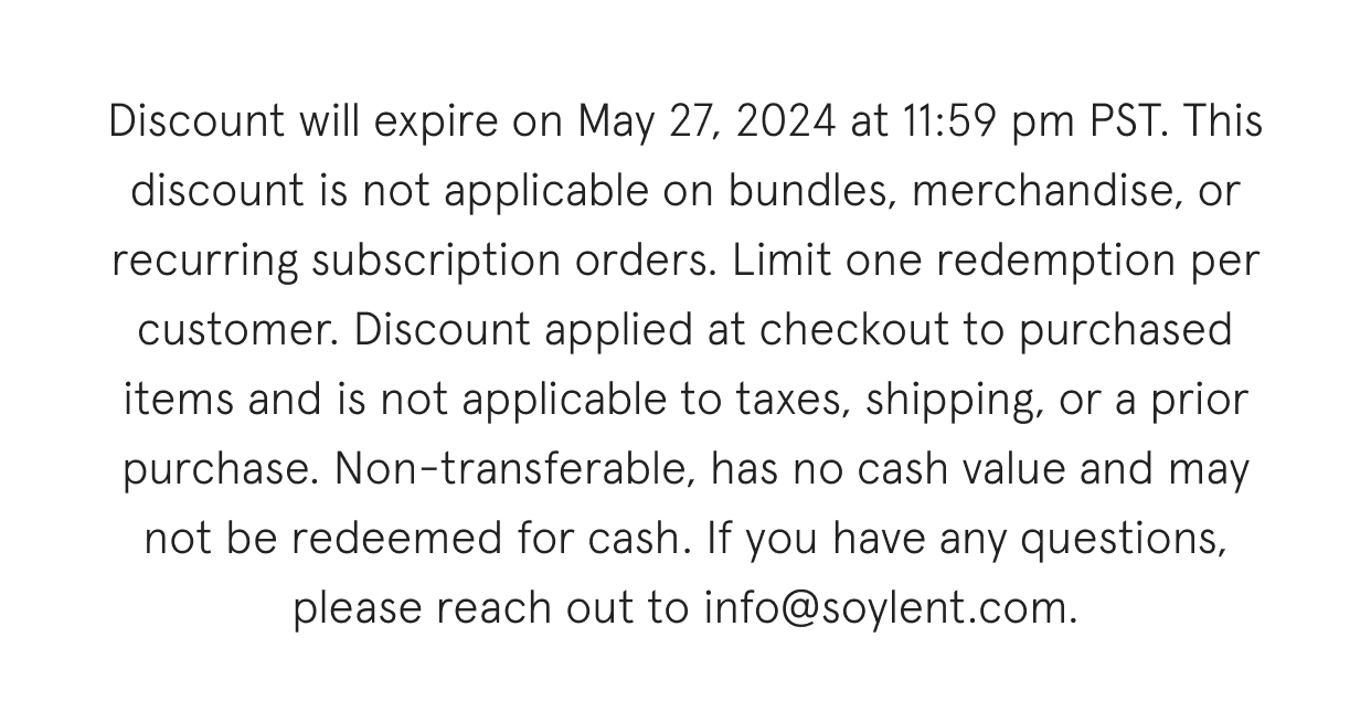 Discount will expire on May 27, 2024 at 11:59 pm PST.