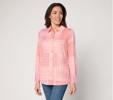 Denim & Co. Heavenly Jersey Printed Tunic