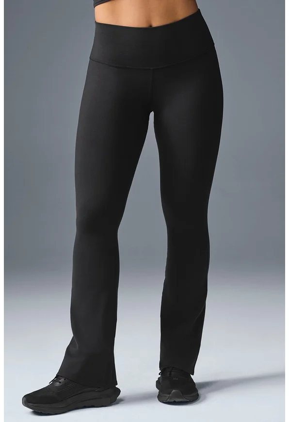 Airbrush High-Waist Bootcut Legging - Black - Black / M / Full 28"