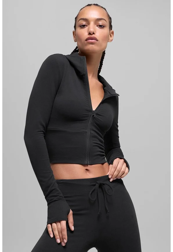 Sway Full Zip Hoodie - Black - Black / M