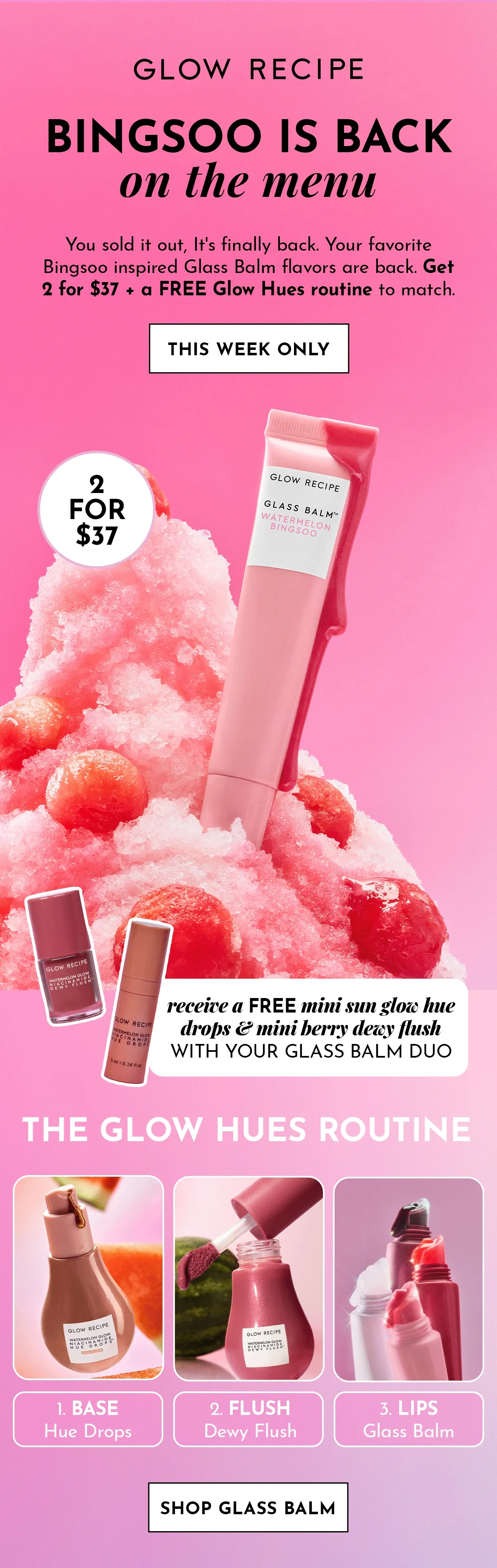 Buy 2 Glass Balms for $37