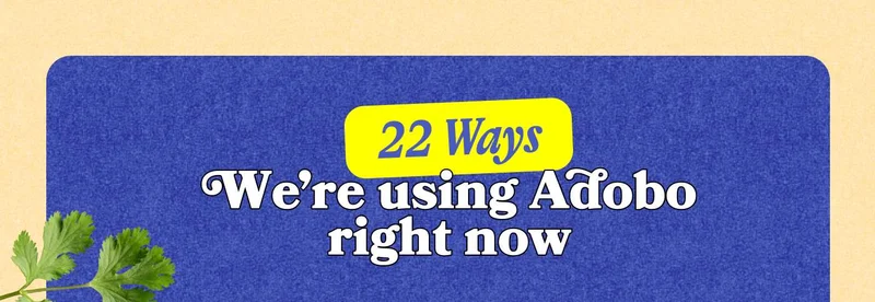 22 ways we’re using Adobo right now