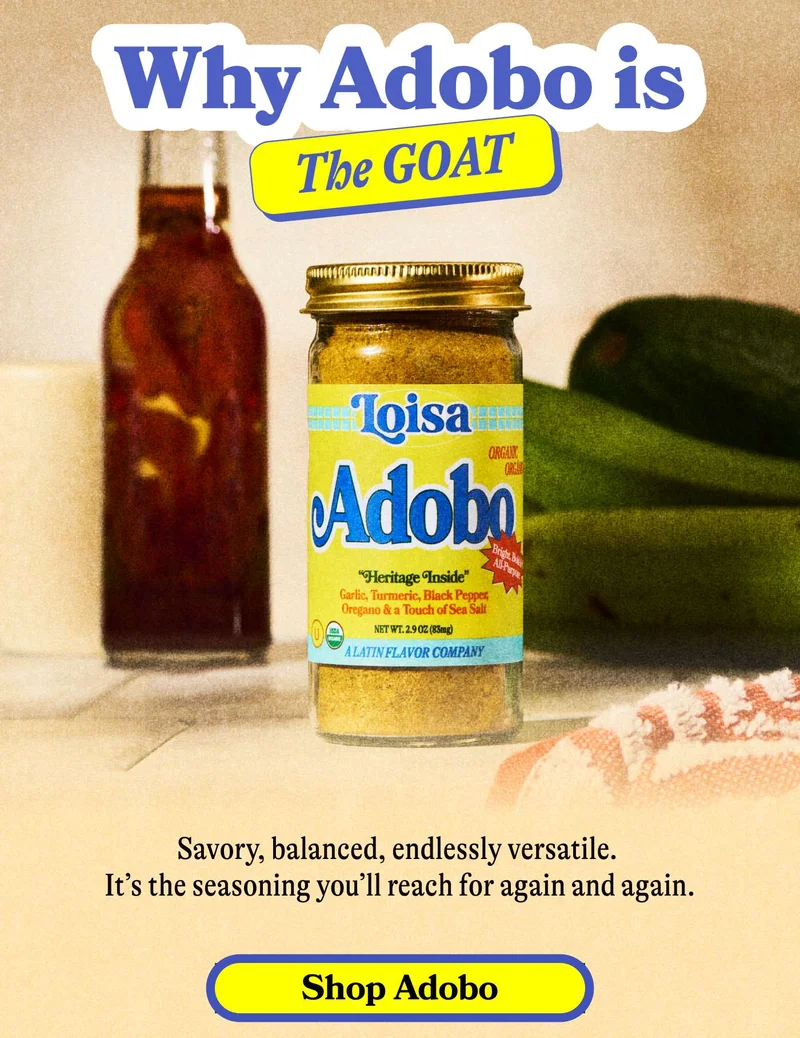 Why Adobo Is the GOAT Savory, balanced, endlessly versatile. It’s the seasoning you’ll reach for again and again. SHOP ADOBO
