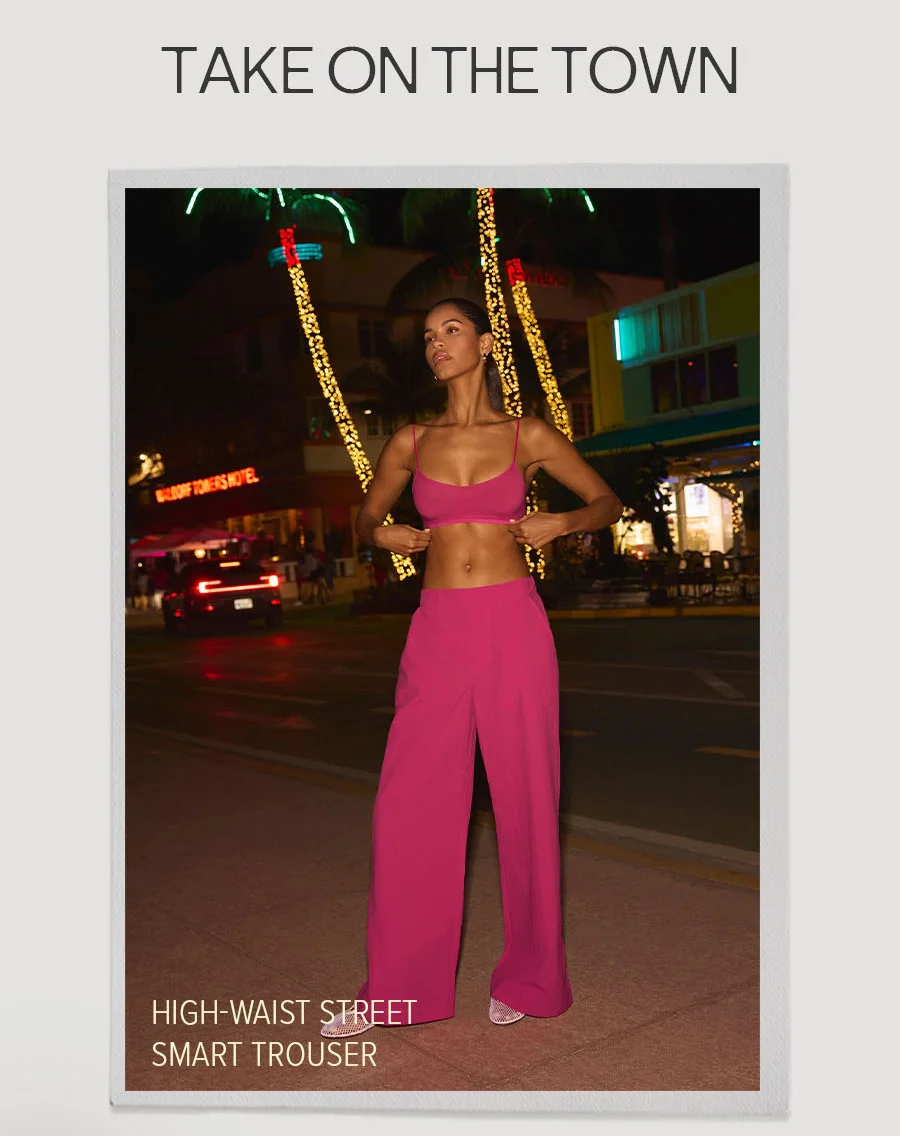 TAKE ON THE TOWN HIGH-WAIST STREET SMART TROUSER