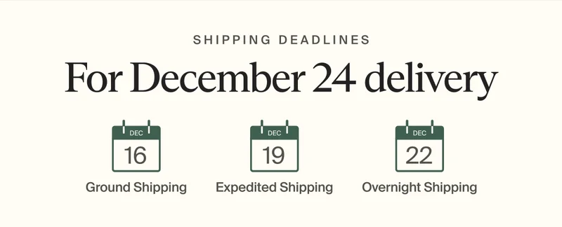 For December 24 delivery