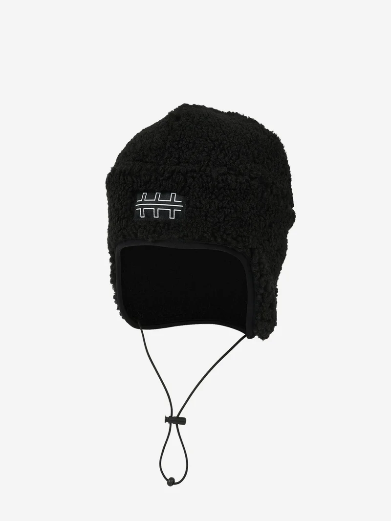 Image of The Trilogy Tapes TTT Pile Fleece Mountain Beanie - Charcoal