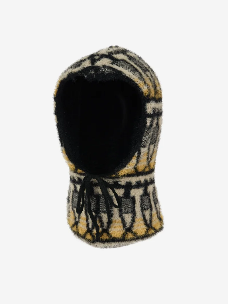 Image of The Trilogy Tapes TTT Repeat Knitted Hood - Multi
