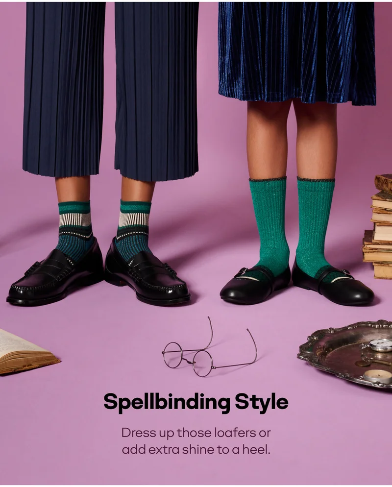 Spellbinding Style. Dress up those loafers or add extra shine to a heel.