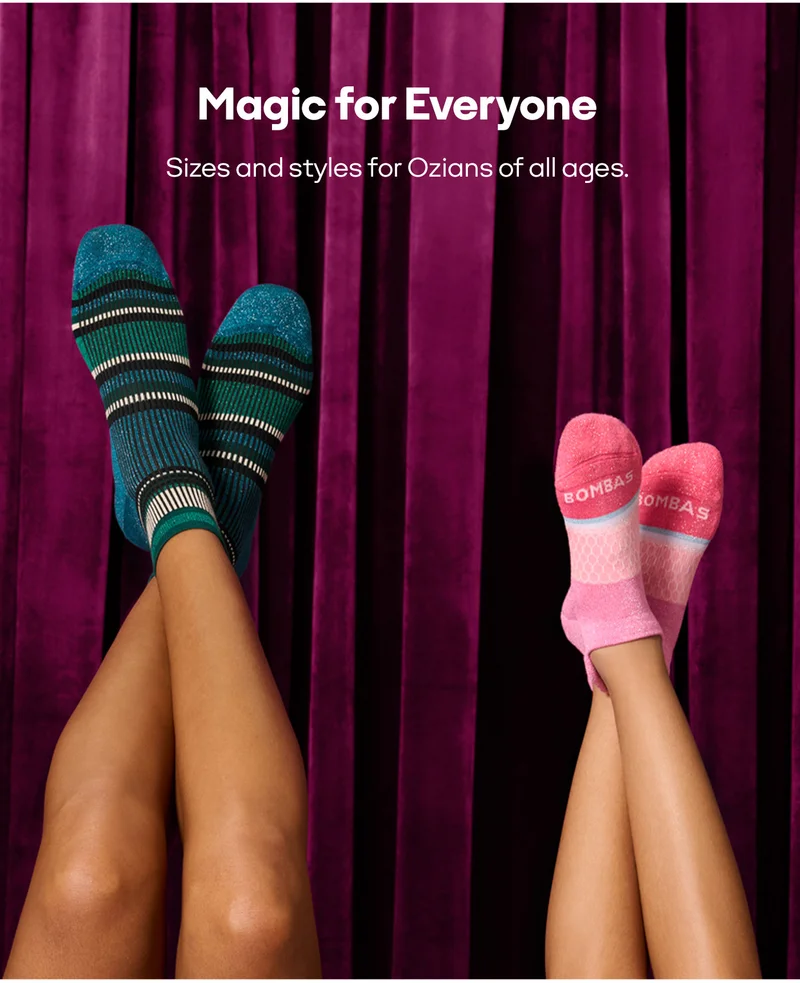Magic for Everyone. Sizes and styles for Ozians of all ages.