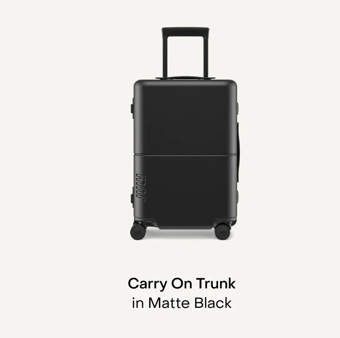 Carry On Trunk in Matte Black