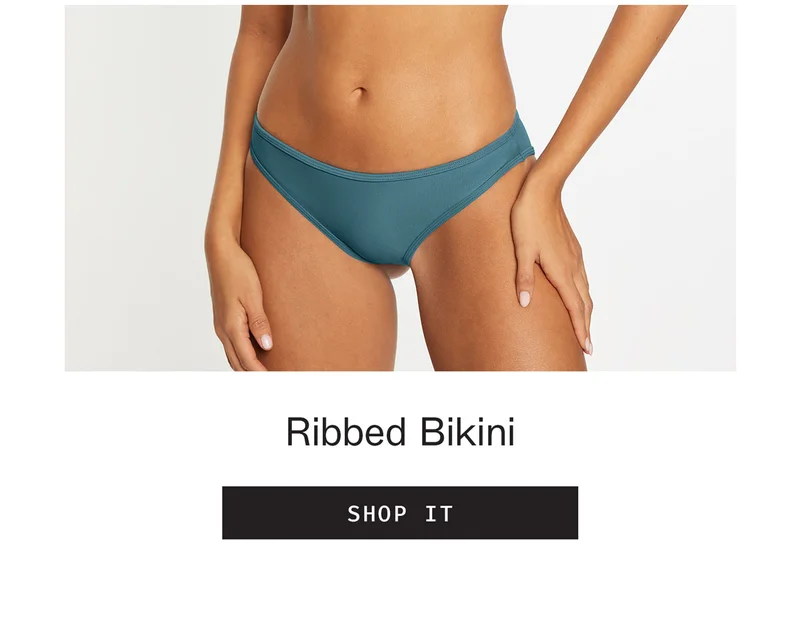 Ribbed Bikini Bottom