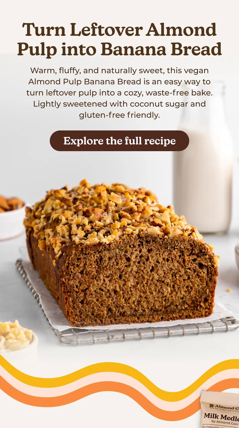 Almond Pulp Banana Bread Recipe
