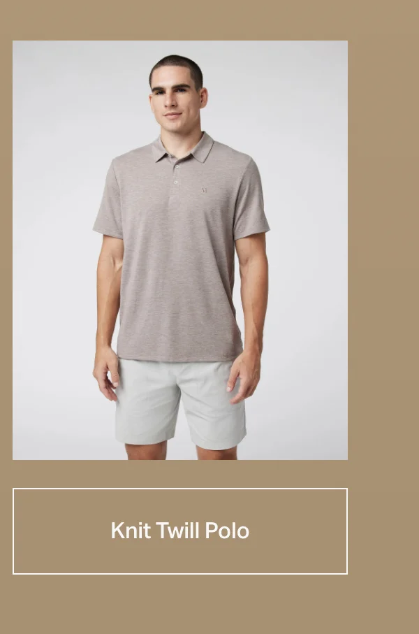 Knit Twill Polo