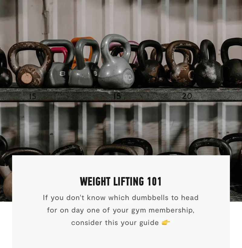 Weight Lifting 101