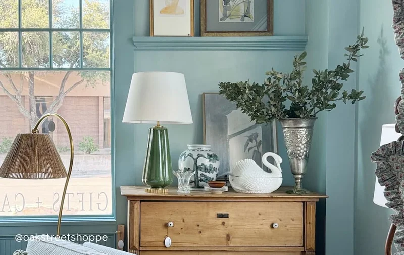 Living space featuring Nairobi Blue