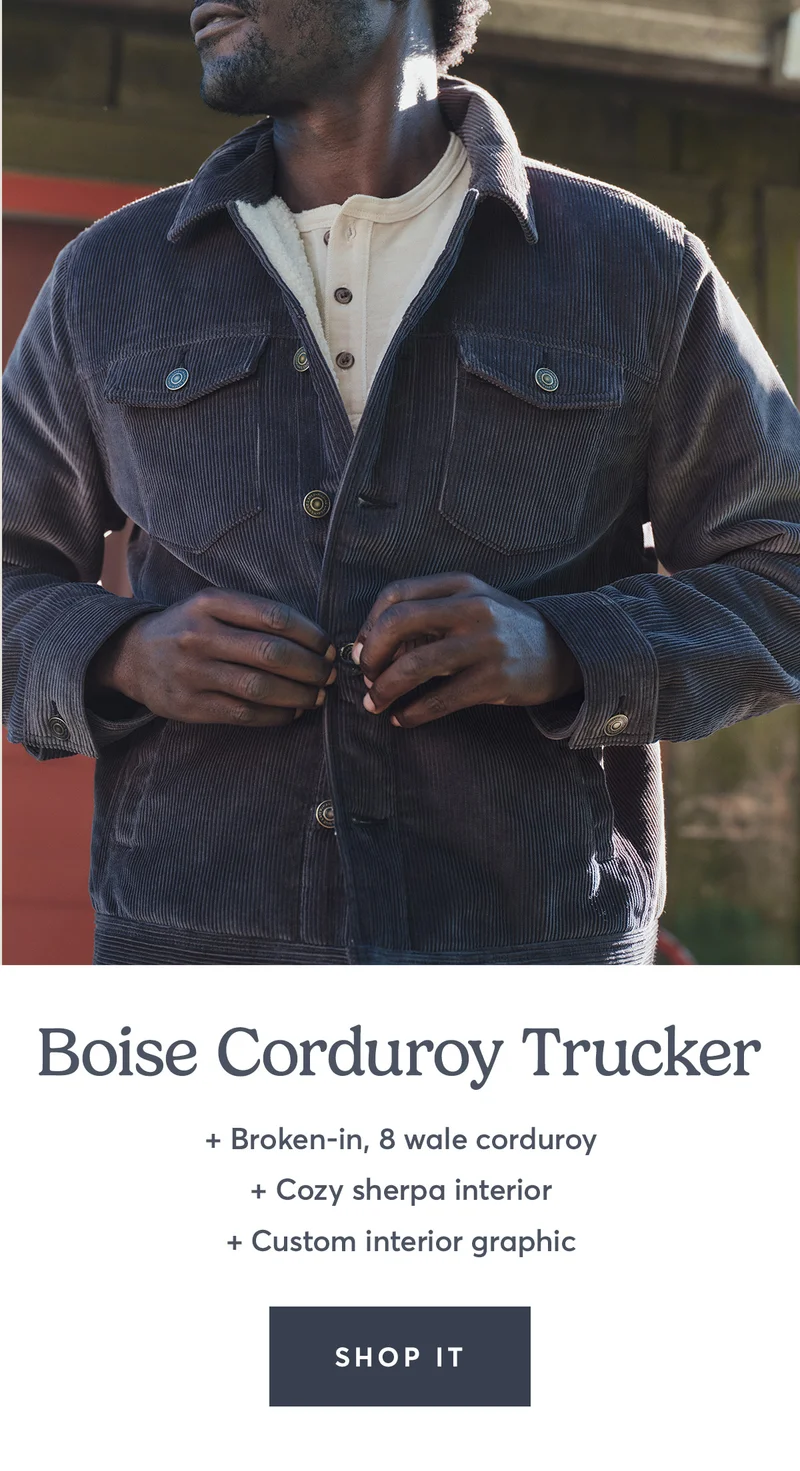 Boise Cord Trucker