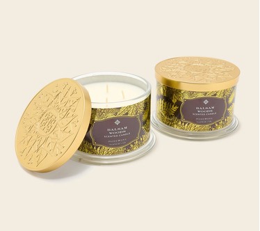 HomeWorx by Slatkin + Co. S/2 18oz Balsam Woods Candles